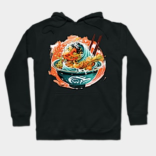 Ramen Noodles Wave Bowl Japan Hoodie